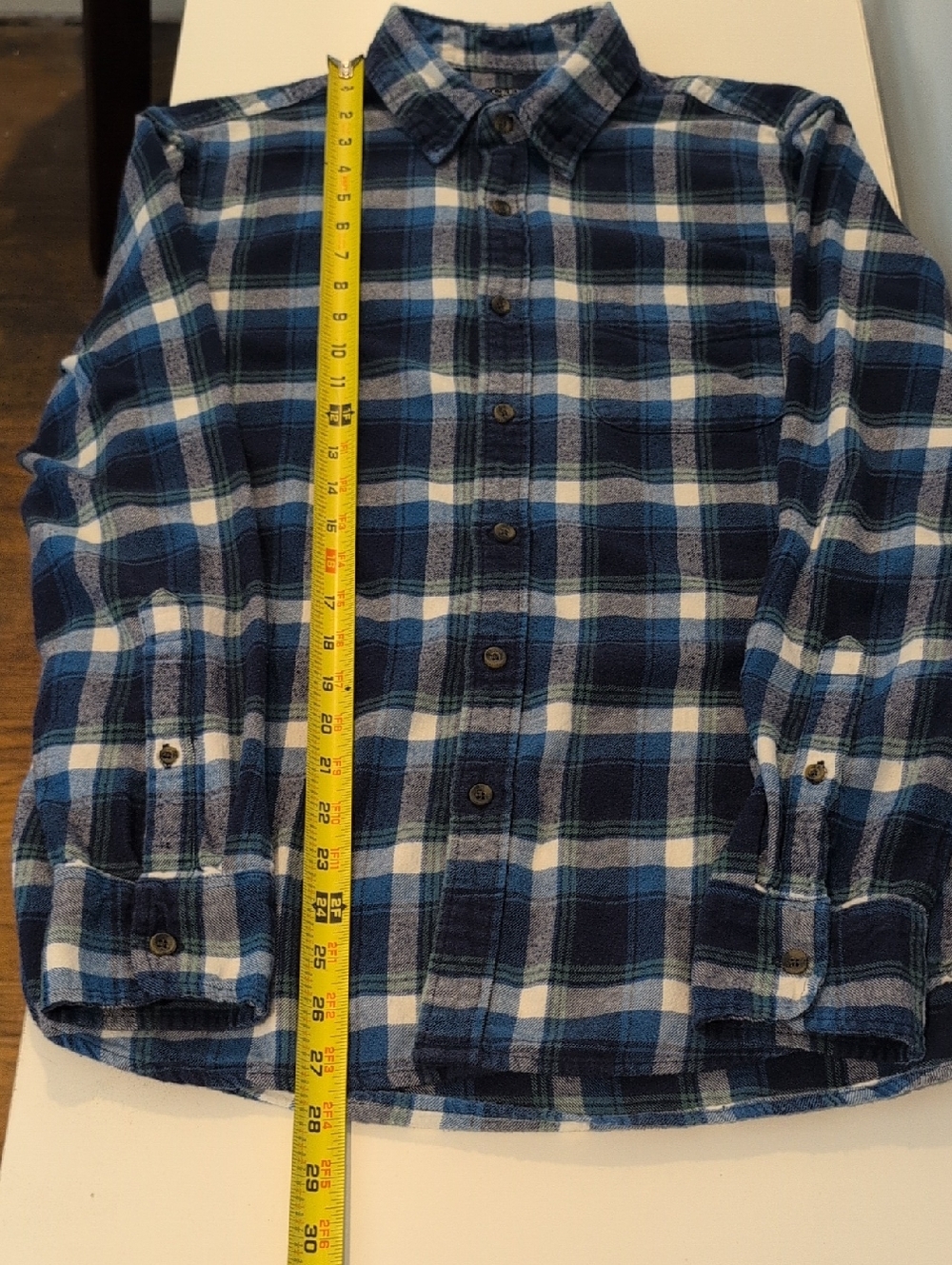 J. Crew Men's Medium Long Sleeve Button Down Plaid Flannel Style #AZ837 - Picture 11 of 13